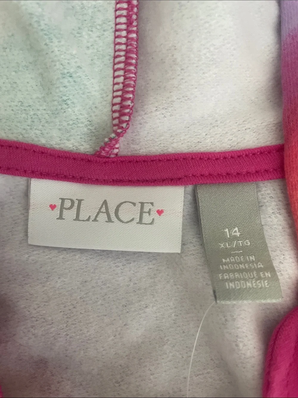 The Children's Place Tie-Dye Zip Hoodie - Pink, Purple, Blue, Green, Yellow